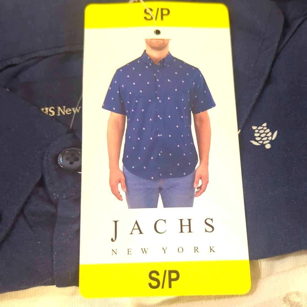 Jachs New York Printed Short Sleeve Shirt, Men’s size small